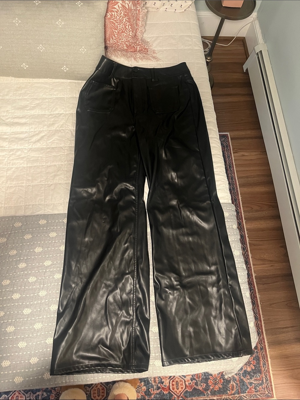 Women’s Black Faux Leather Pants